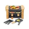 Raclette Grill 4 Poêlons 650 W Bois 1 Raclette Grill 4 Poêlons 650 W Bois -Fournitures De Cuisine 780191 0 1 Raclette grill 4 poelons 650 W bois Kitchen Chef Professional