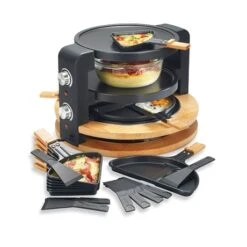 Raclette Ronde Multifonction 10 Poêlons 1500 W -Fournitures De Cuisine 780193 4 1 Raclette ronde multifonction 10 poelons 1500 W Kitchen Chef Professional