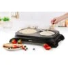 Domo Crêpière Double Pour 2 Crêpes De 18 Cm 1000 W DO8715P -Fournitures De Cuisine 780209 0 4 Crepiere double pour 2 crepes de 18 cm 1000 W DO8715P Domo