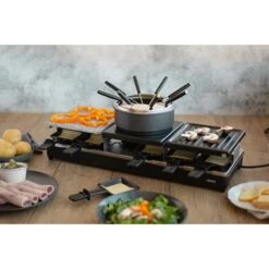 LIVOO Appareil à Raclette Fondue 12 Personnes 1650 W -Fournitures De Cuisine 780211 3 3 Appareil a raclette fondue 12 personnes 1650 W Livoo