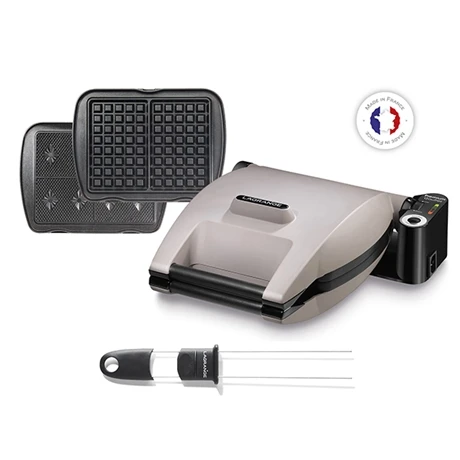 Gaufrier électrique Premium Gaufres® MINERAL 2 Plaques + Pique à Gaufres 3 Gaufrier électrique Premium Gaufres® MINERAL 2 Plaques + Pique à Gaufres