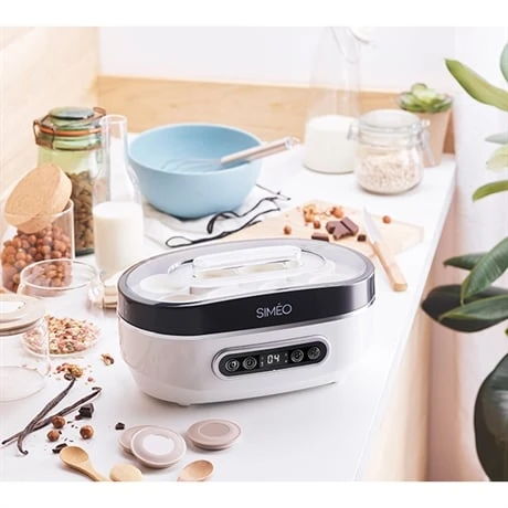 Yaourtière Automatique 4 Programmes 20 W Blanc Et Noir 4 Yaourtière Automatique 4 Programmes 20 W Blanc Et Noir – Image 2