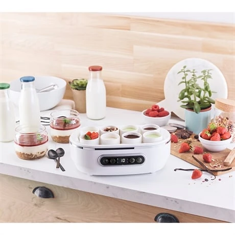 Yaourtière Automatique 4 Programmes 20 W Blanc Et Noir 6 Yaourtière Automatique 4 Programmes 20 W Blanc Et Noir – Image 4