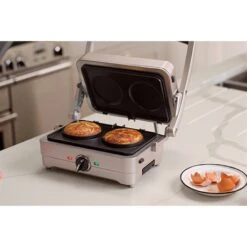 Cuisinart Gril Multifonctions électrique 3 En 1 Gril Gaufre Et Omelette 1000 W Gris Perle -Fournitures De Cuisine 780304 3 1 Gril multifonctions electrique 3 en 1 Gril Gaufre et Omelette 1000 W gris perle Cuisinart