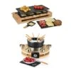 Set Appareils à Raclette Et à Fondue En Bois 1 Set Appareils à Raclette Et à Fondue En Bois -Fournitures De Cuisine 789021 0 1 Set appareils a raclette et a fondue en bois Kitchen Chef Professional