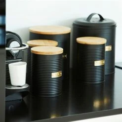 Typhoon Boîte à Thé 1 L Noire -Fournitures De Cuisine 880048 1 2 Boite a the 1 L noire Typhoon